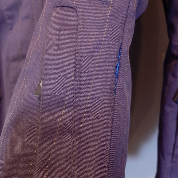 ❌SOLD❌ Baker Deluxe Insulated Ski Jacket Faux Fur Hooded Pinstripe Coat - Picture 14 of 16